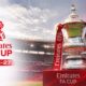The poster highlights the FA Cup 2026-27 season with its title and its final at Wembley Stadium.