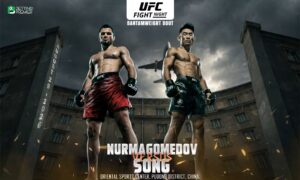 This poster denotes the UFC Fight Night between Nurmagomedov and Song for the bantamweight bout.
