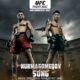 This poster denotes the UFC Fight Night between Nurmagomedov and Song for the bantamweight bout.