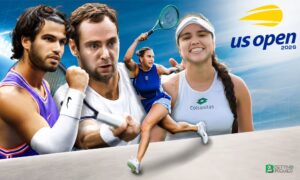 This poster shows that the US Open 2026 will feature a clash of top-tier players in the first round.
