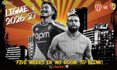The poster features the top team clashes in Matchday 5 of the Ligue 1 2026-27 season.