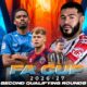 The poster features the selected top 4 matches from the overall 90 ties in the FA Cup Second Qualifying Round.