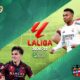 The poster represents the La Liga 2026-27 season and several clubs' head-to-head records in Spanish football.