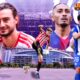 The poster represents La Liga 2026-27, with battles between top-tier clubs and head-to-head clashes.