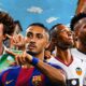 The poster denotes that La Liga 2026-27 will feature top elite clubs competing in football.