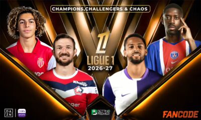The poster features the top team clashes in Matchday 3 of the Ligue 1 2026-27 season.