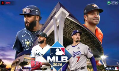 This poster shows MLB teams to represent the upcoming matchups.