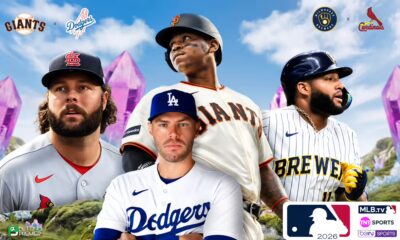 This poster shows MLB teams to represent the upcoming matchups.