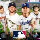 This poster shows MLB teams to represent the upcoming matchups.