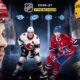 The image denotes the NHL 2026-27 clash between the top two teams meeting up on the ice.