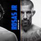 The image denotes that UFC Fight Night will feature a bantamweight bout between Rosas Jr. and Barcelos inside the octagon.